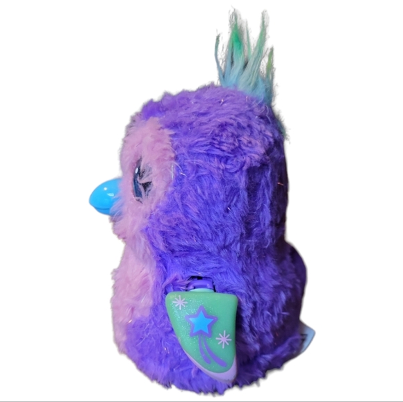 Vtg Hatchimals Bird Penguin Talking Penguin Pink Purple Glittering Garden - Picture 4 of 9